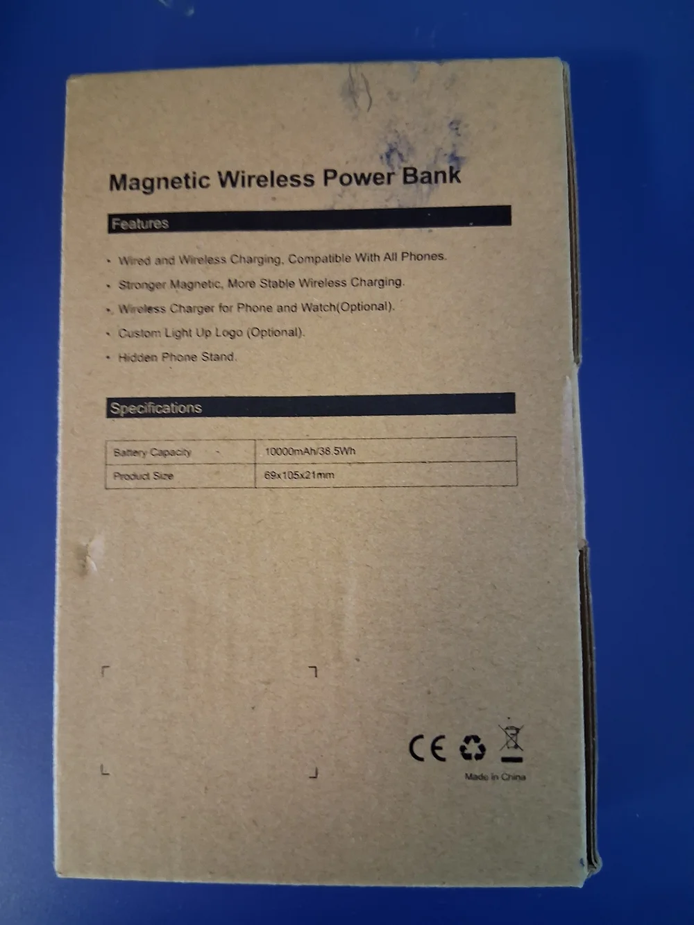 Magnetic Wireless Power Bank - Black